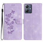 Custodia per telefono in pelle con motivo a farfalla in rilievo, For Motorola Moto G84 5G, For Motorola Moto G54 5G, For Motorola Moto G14 4G, For Motorola Edge 40