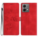 Custodia per telefono in pelle con motivo a farfalla in rilievo, For Motorola Moto G84 5G, For Motorola Moto G54 5G, For Motorola Moto G14 4G, For Motorola Edge 40