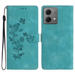 Custodia per telefono in pelle con motivo a farfalla in rilievo, For Motorola Moto G84 5G, For Motorola Moto G54 5G, For Motorola Moto G14 4G, For Motorola Edge 40