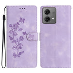 Custodia per telefono in pelle con motivo a farfalla in rilievo, For Motorola Moto G84 5G, For Motorola Moto G54 5G, For Motorola Moto G14 4G, For Motorola Edge 40