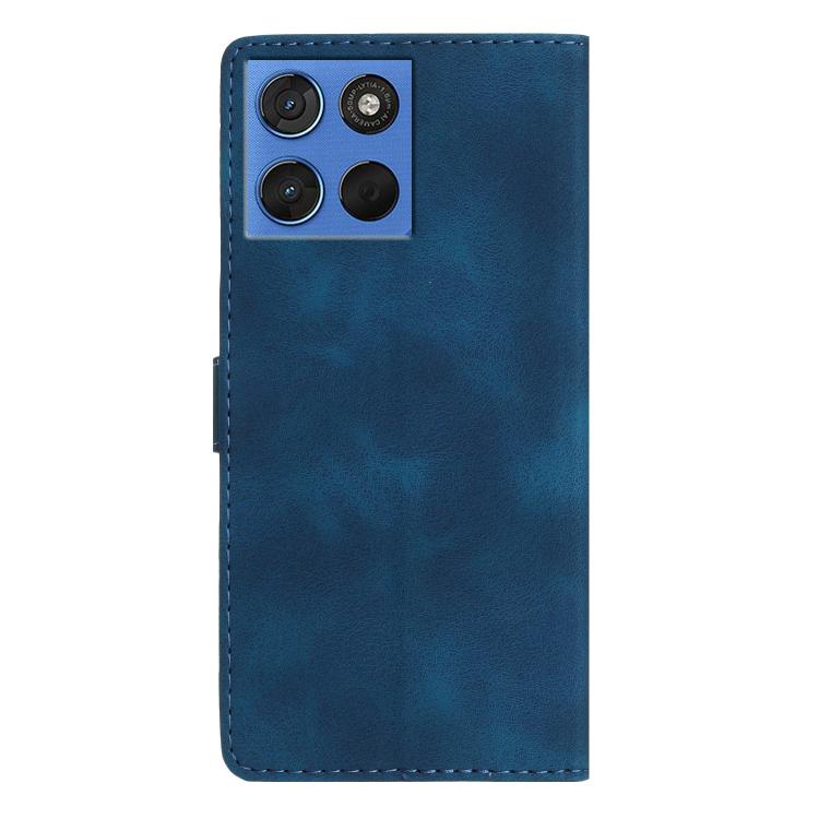 Custodia in pelle con motivo farfalla per Motorola Moto G57 5G