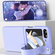 Custodia in pelle con cinturino per Samsung Galaxy Z Flip5