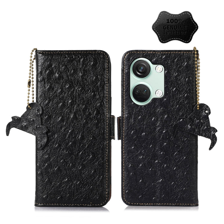Custodia portafoglio in vera pelle per OnePlus Nord 3 Ace 2V