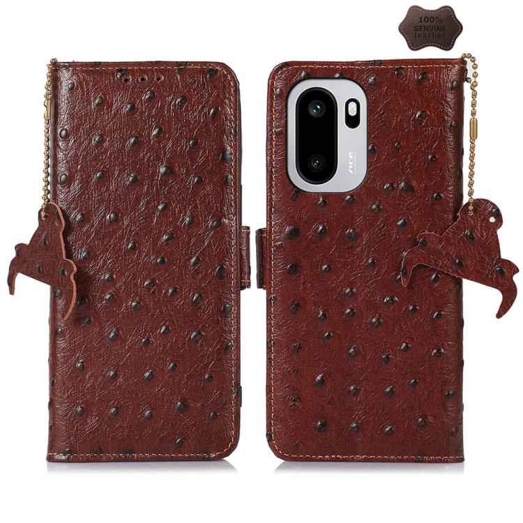 Custodia portafoglio in vera pelle per OnePlus Ace 6 Ultra