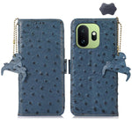 Custodia portafoglio in vera pelle per OnePlus Ace 6 Ultra