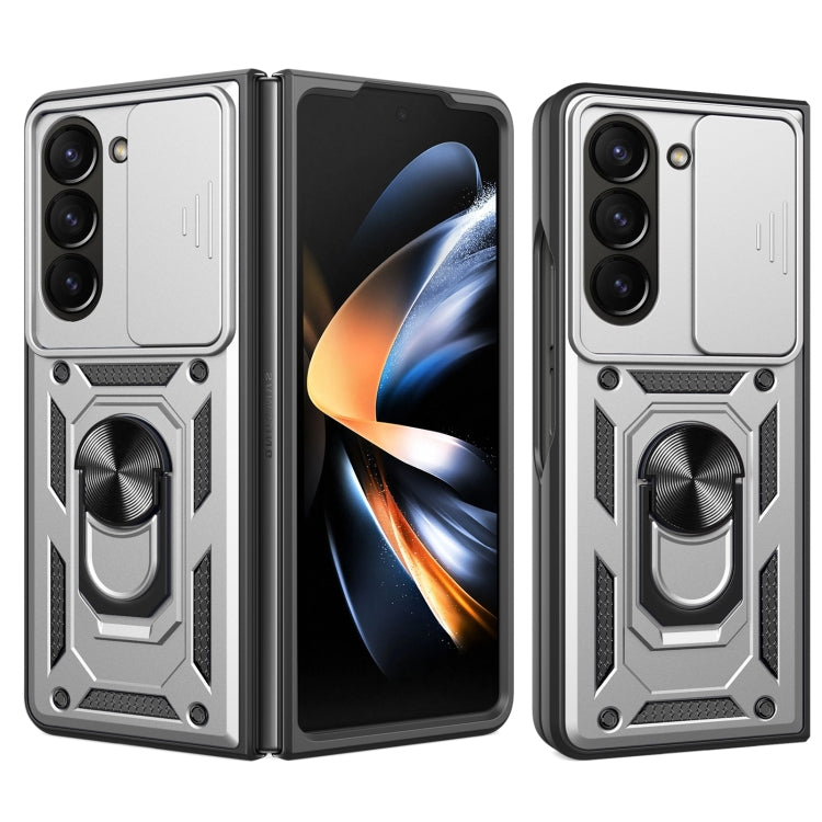 Cover per fotocamera scorrevole Design Custodia per telefono in TPU + PC, For Samsung Galaxy Z Fold7, For Samsung Galaxy Z Fold6, For Samsung Galaxy Z Fold5