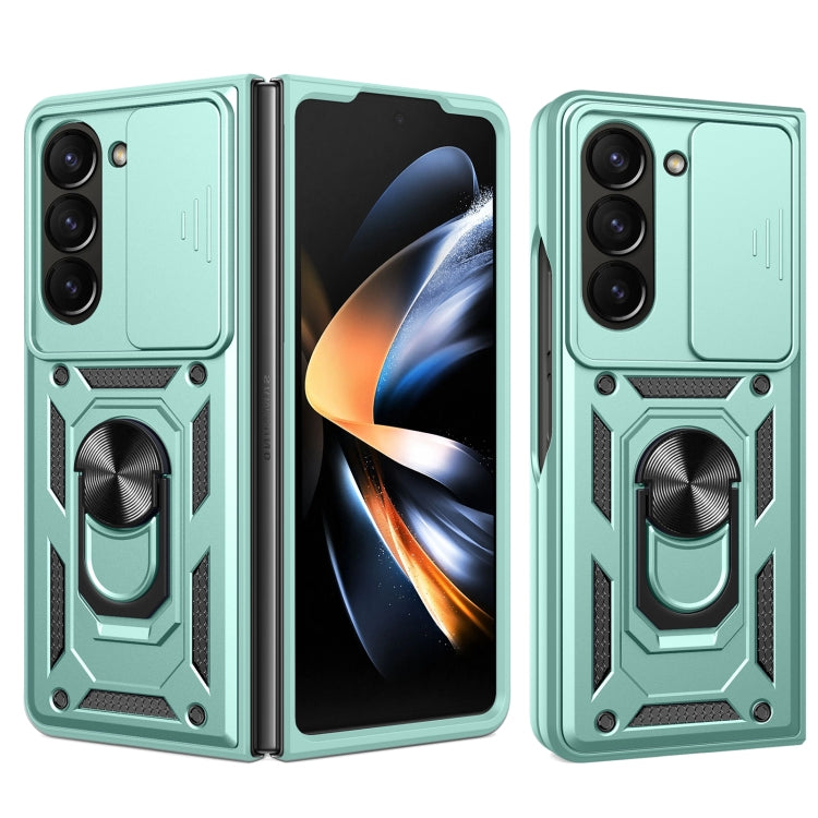 Cover per fotocamera scorrevole Design Custodia per telefono in TPU + PC, For Samsung Galaxy Z Fold7, For Samsung Galaxy Z Fold6, For Samsung Galaxy Z Fold5