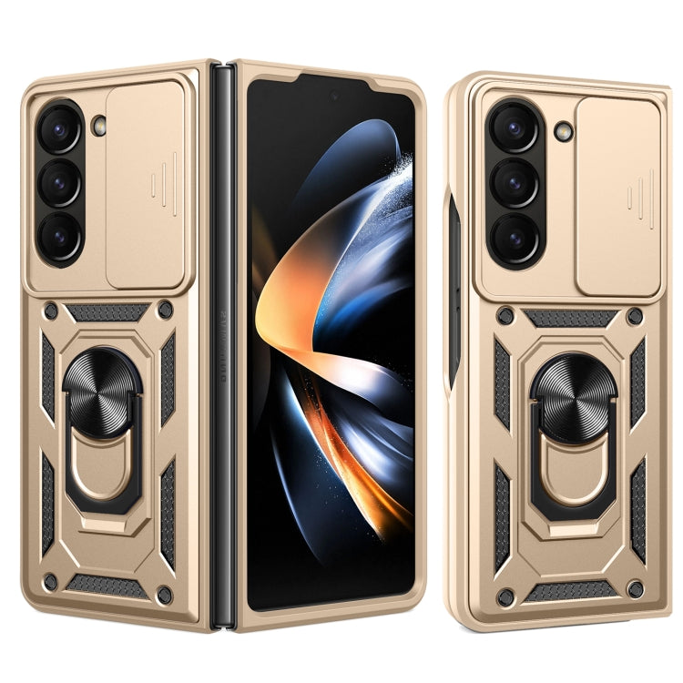 Cover per fotocamera scorrevole Design Custodia per telefono in TPU + PC, For Samsung Galaxy Z Fold7, For Samsung Galaxy Z Fold6, For Samsung Galaxy Z Fold5