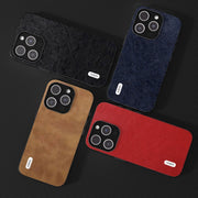 Custodia ABEEL Retro Litchi per iPhone