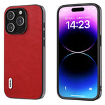 Custodia PU ABEEL Retro Litchi per iPhone 15 e 14