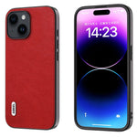 Custodia PU ABEEL Retro Litchi per iPhone 15 e 14