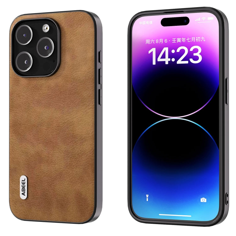 Custodia ABEEL Litchi per iPhone 14 Pro/Max
