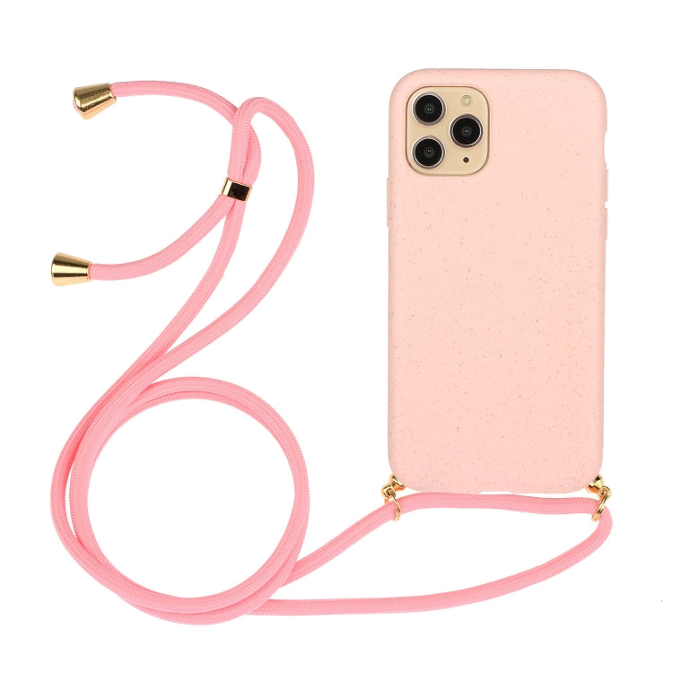 Custodia in paglia di grano TPU con cordino per iPhone 15