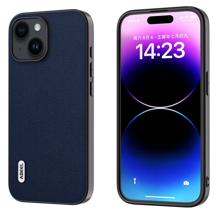 Custodia ABEEL in pelle per iPhone 15 e 14