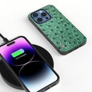 Custodia in vera pelle per iPhone 16 e 15