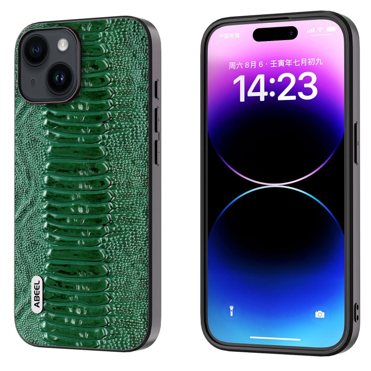 Custodia in vera pelle ABEL per iPhone 15 e 14