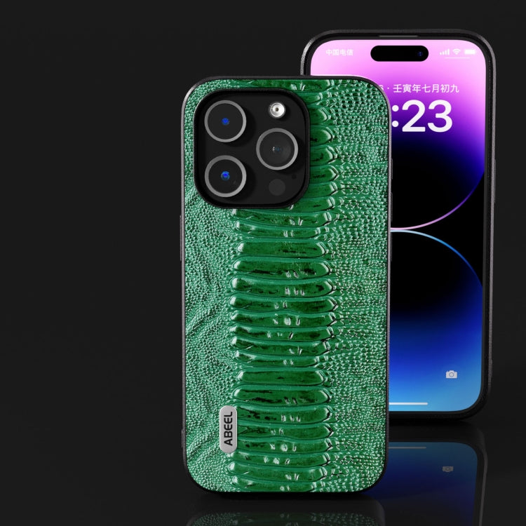 Custodia in vera pelle ABEL per iPhone 15 e 14