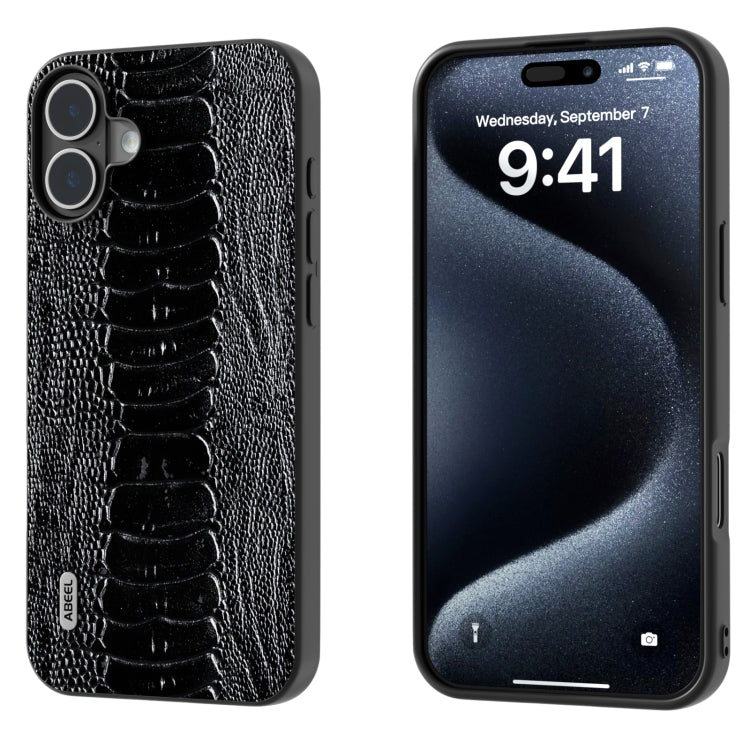 Custodia in vera pelle per iPhone 16 e 15