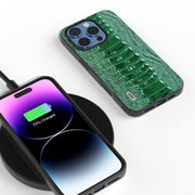 Custodia in vera pelle per iPhone 16 e 15