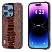Custodia in vera pelle per iPhone 16 e 15