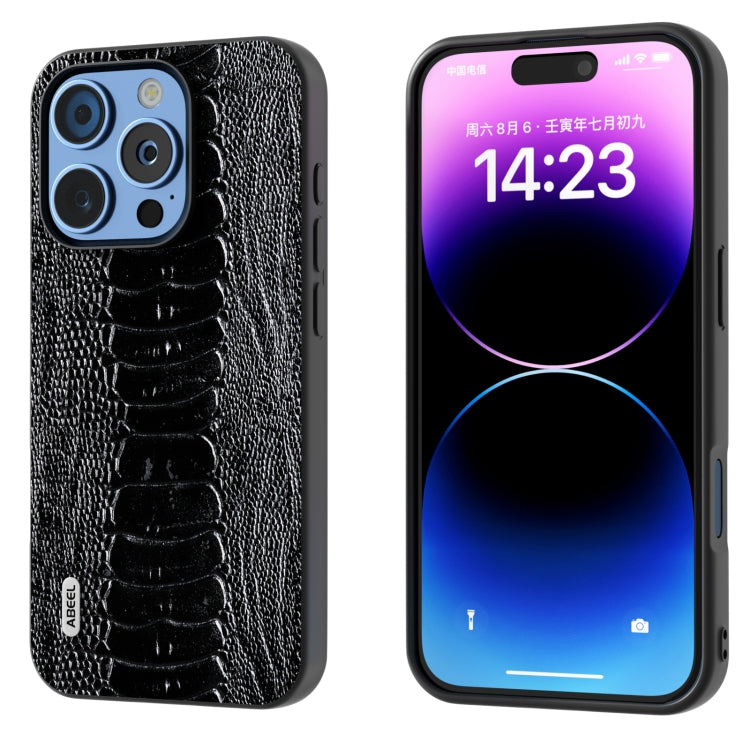 Custodia in vera pelle per iPhone 16 e 15