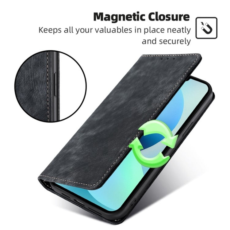 Custodia portafoglio in pelle con blocco RFID per Infinix GT 10 P