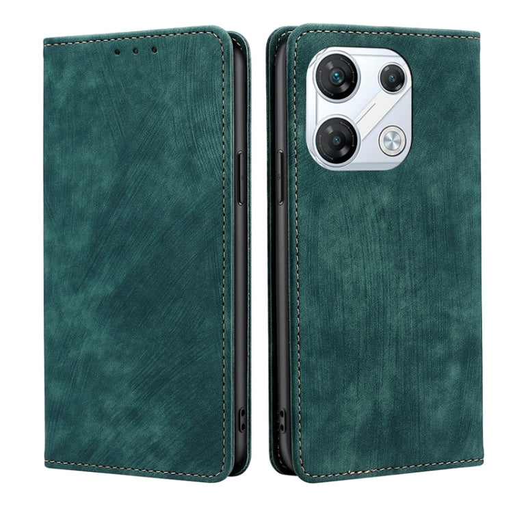 Custodia portafoglio in pelle con blocco RFID per Infinix GT 10 P