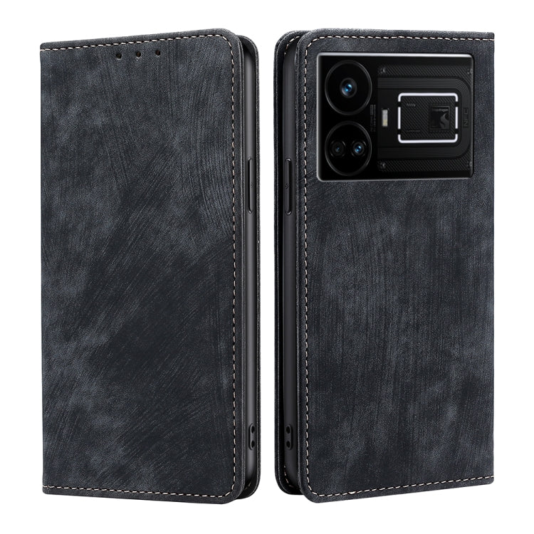 Custodia in pelle magnetica con blocco RFID per Realme 12 Pro