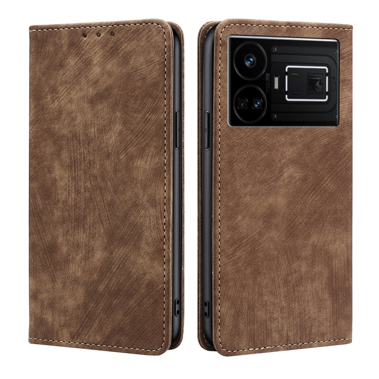 Custodia in pelle magnetica con blocco RFID per Realme 12 Pro