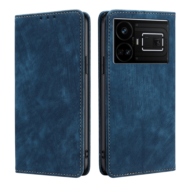 Custodia in pelle magnetica con blocco RFID per Realme 12 Pro