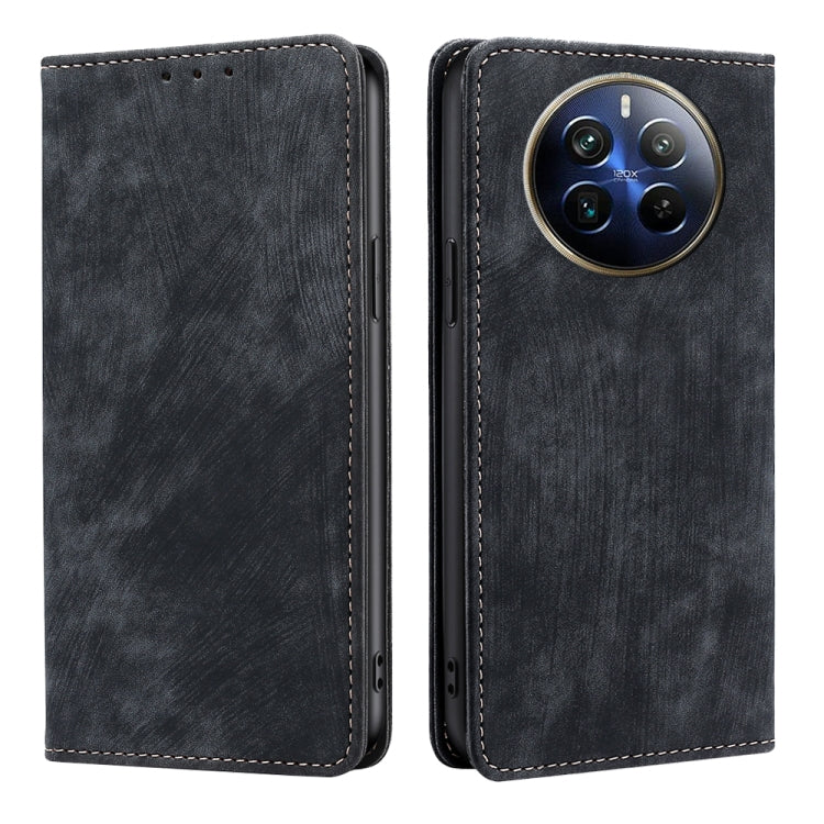 Custodia in pelle magnetica con blocco RFID per Realme 12 Pro