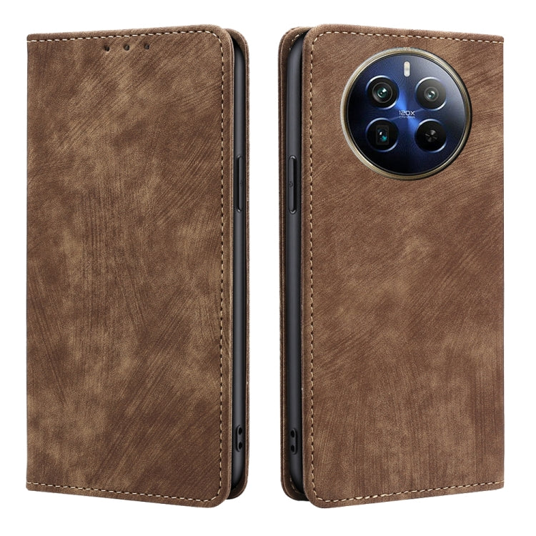 Custodia in pelle magnetica con blocco RFID per Realme 12 Pro