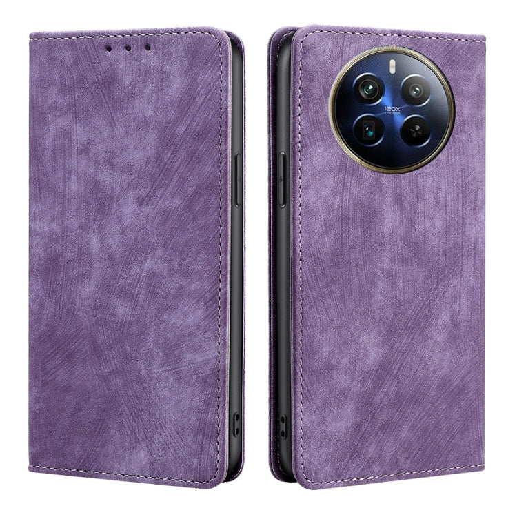 Custodia in pelle magnetica con blocco RFID per Realme 12 Pro