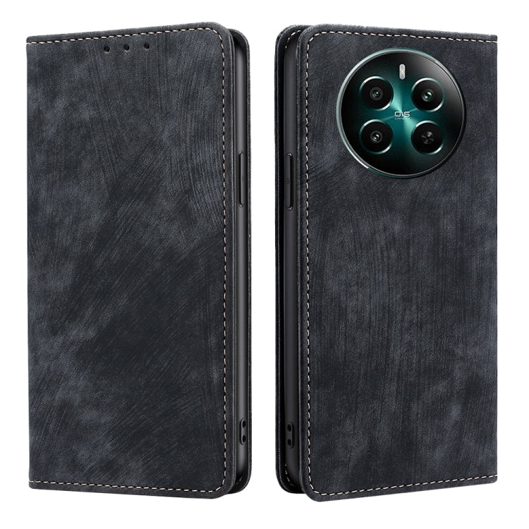 Custodia portafoglio in pelle per Realme C61 con blocco RFID