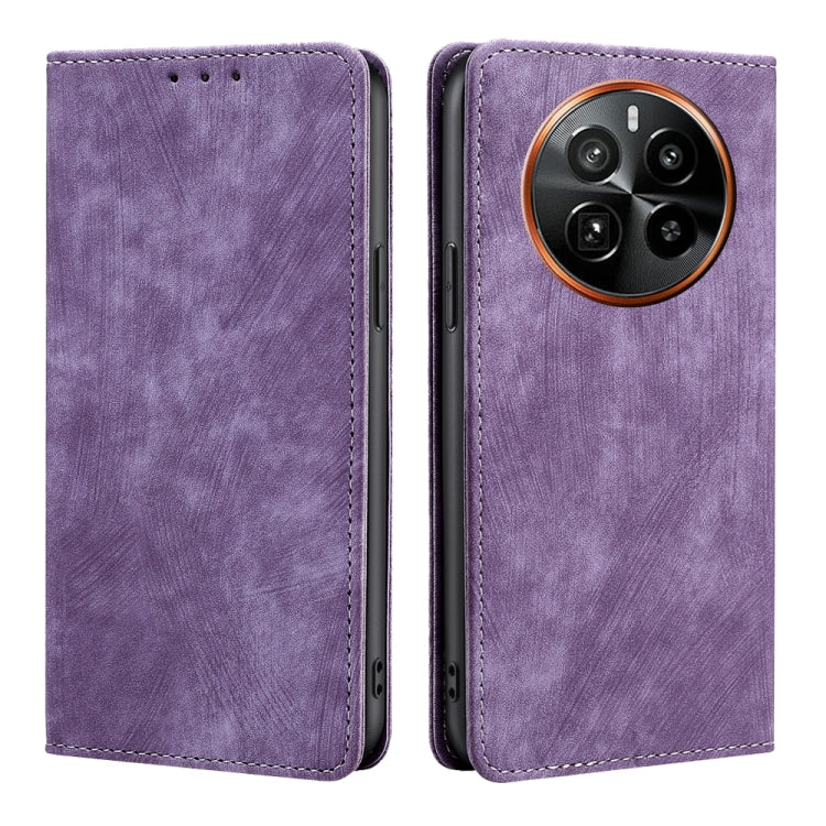 Custodia in pelle magnetica con blocco RFID per Realme 12 Pro