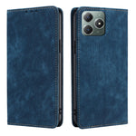 Custodia portafoglio in pelle per Realme C61 con blocco RFID