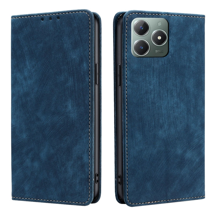 Custodia portafoglio in pelle per Realme C61 con blocco RFID