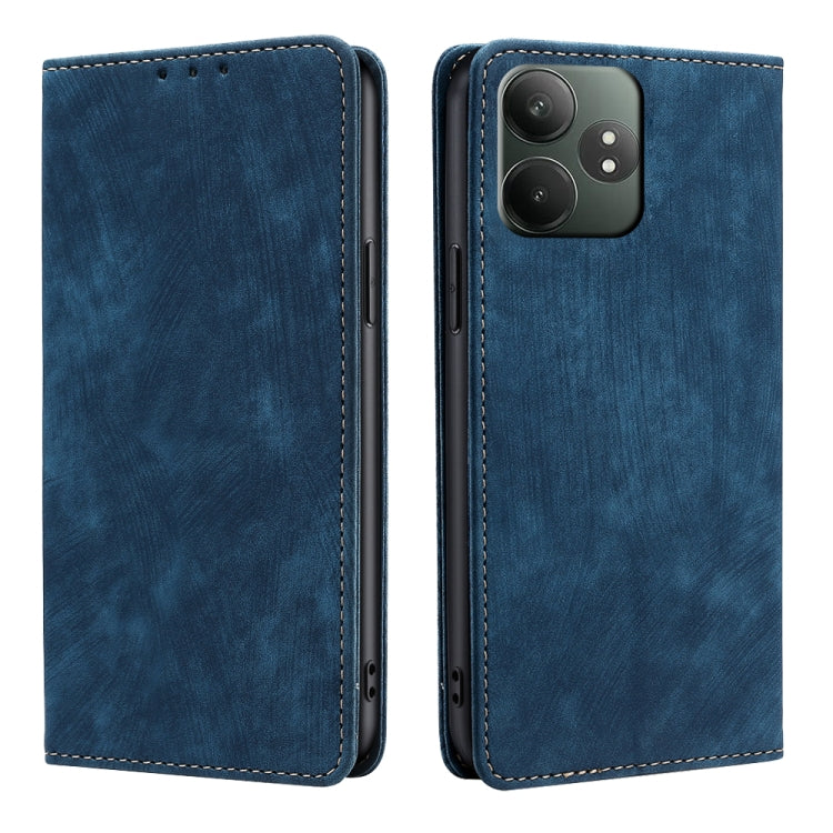 Custodia portafoglio in pelle per Realme C61 con blocco RFID