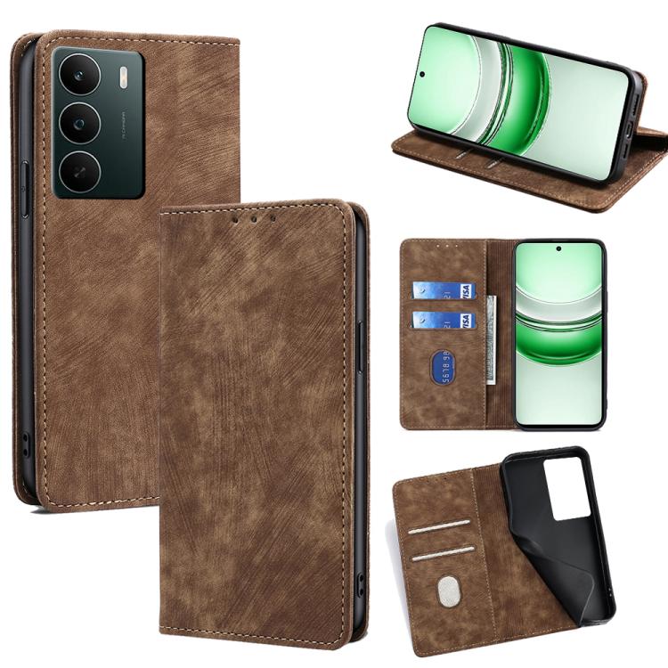 Custodia in pelle magnetica con blocco RFID per Realme C85