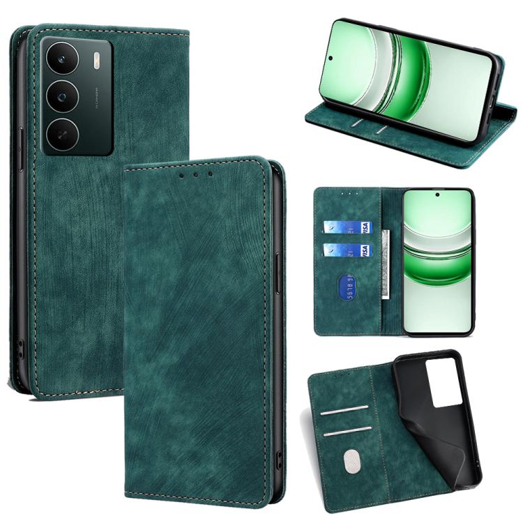 Custodia in pelle magnetica con blocco RFID per Realme C85