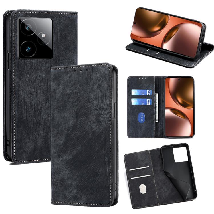 Custodia portafoglio in pelle per Realme GT 7 5G