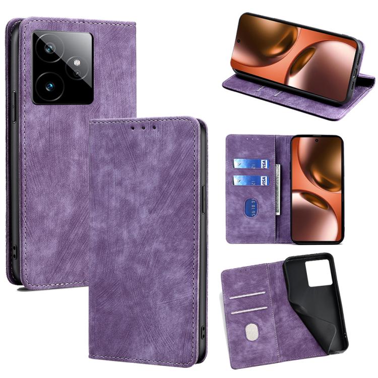 Custodia portafoglio in pelle per Realme GT 7 5G