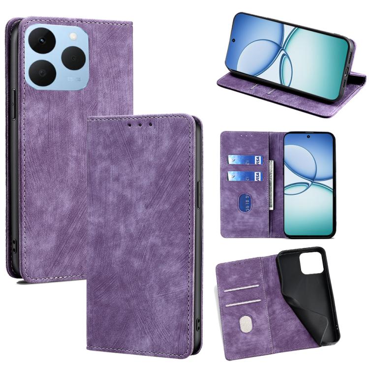 Custodia in pelle magnetica con blocco RFID per Realme C85