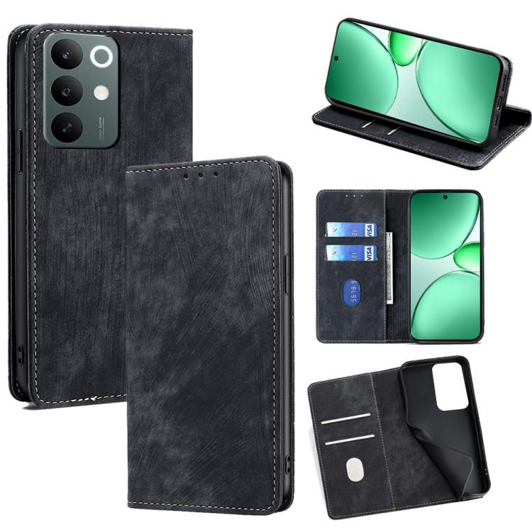 Custodia in pelle magnetica con blocco RFID per Realme C85