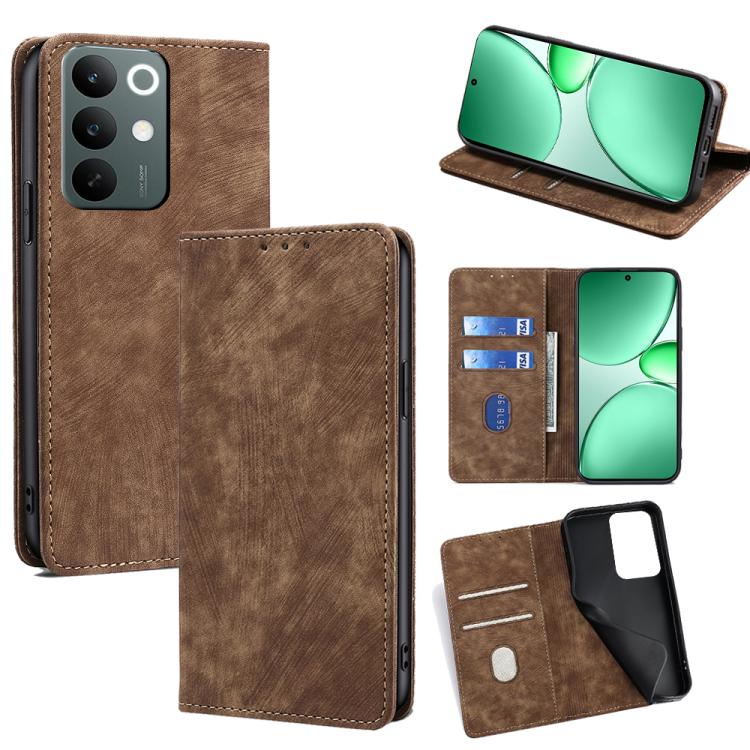 Custodia in pelle magnetica con blocco RFID per Realme C85
