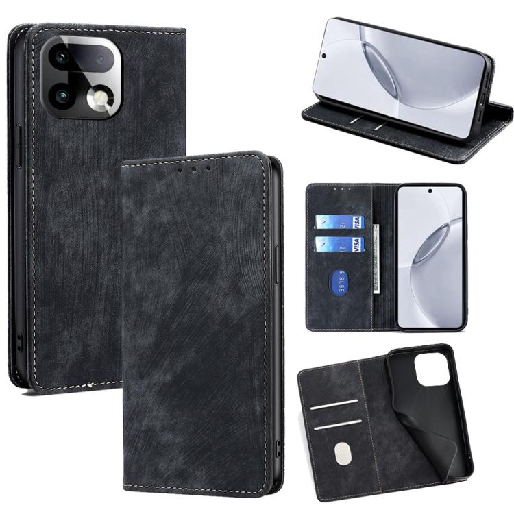 Custodia portafoglio in pelle per Realme 16 5G con blocco RFID
