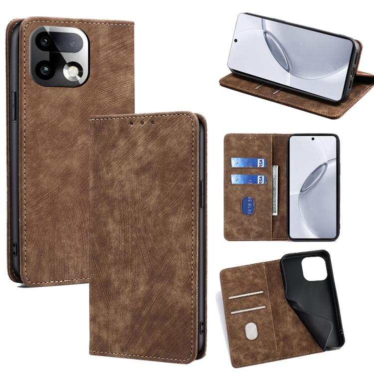 Custodia portafoglio in pelle per Realme 16 5G con blocco RFID