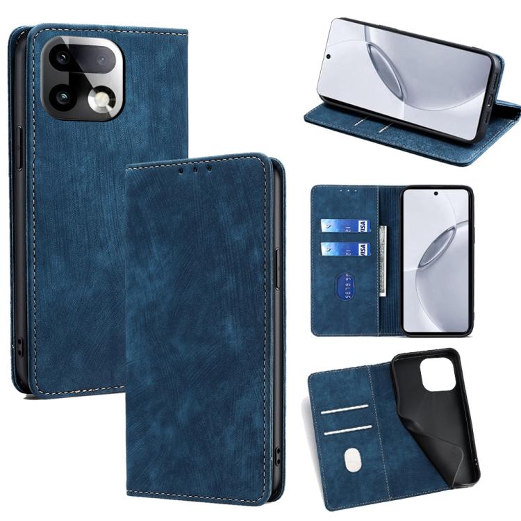 Custodia portafoglio in pelle per Realme 16 5G con blocco RFID