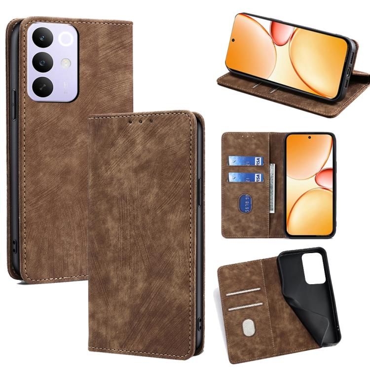 Custodia in pelle magnetica con blocco RFID per Realme C85