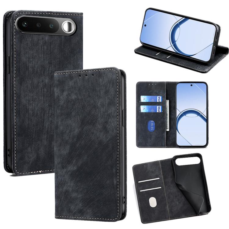Custodia portafoglio in pelle per Realme 16 5G con blocco RFID